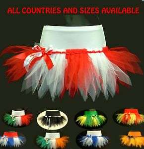PLUS SIZE CHEERLEADING TUTU SKIRT FOOTBALL RUGBY PARTY  