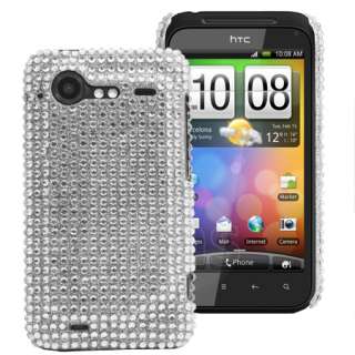   Magic Store   Silver Diamante Back Cover Case For HTC Incredible S