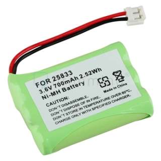 Pack Corldess Phone Rechargeable Battery For GE 25833 3.6v 700mAh 