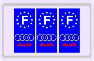   Audi A3 A4 Sticker Autocollant Plaque immatriculation