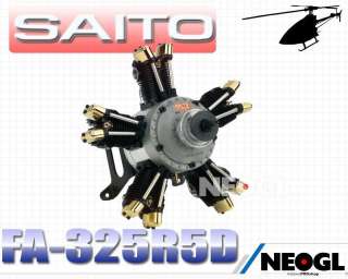   SAITO FA 325R5D Four Stroke Engine R/C Engine Aircraft