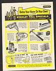1961 Print Ad Stanley Power Hand Tools Hammer Drill Kid