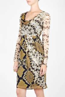Project D by Dannii and Tabitha  Athens Snake Print Drape Dress by 