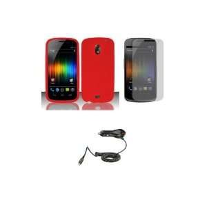Prime (Verizon) Premium Combo Pack   Red Silicone Soft Skin Case Cover 