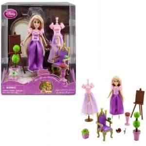  DISNEY TANGLED RAPUNZEL PLAYSET Mini Doll 2 Outfits Chair 