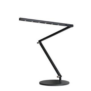   3W LED Bankers Desk Lamp with Adjustable Arm and Shade, Brushed Steel