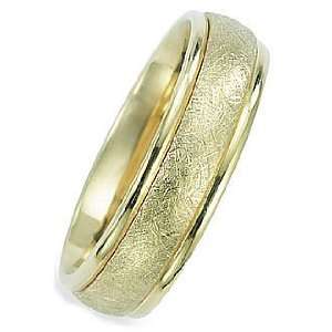  7.0 Millimeters Yellow Gold Wedding Band Ring 18Kt Gold 