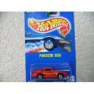  Hot Wheels Porsche 930 #148 All Blue Card Red with Basic Wheels 
