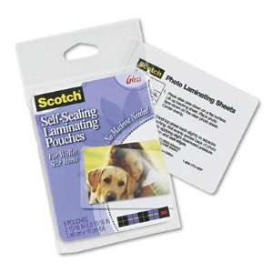 3M Self-Sealing Photo Laminating Sheets, 4 x 6, Pack of 5