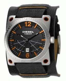 Diesel DZ1212 Mens Black Leather Cuff Analogue Watch
