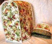 QUILTED Apple Hndmde Revrsble 12 Cup Coffee Maker Cover  
