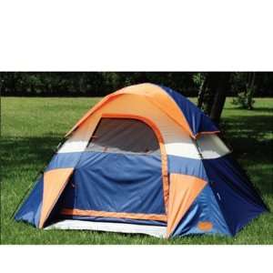 Person Square Dome Tent Three Man Tent with Storage Pockets and Top 