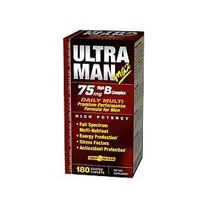  World Ultra Man Max Daily Multi for Men 75mg High B Complex, 180 