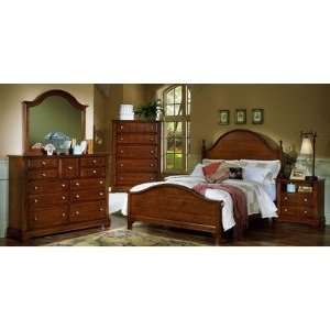   Collection Panel Bed Bedroom Set in Cherry Size Full