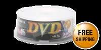 RiDATA 8.5GB 2.4X DVD+R DL 25 Packs Cake Box Dual Layer Disc