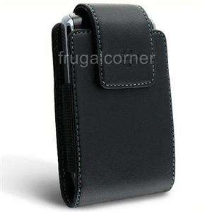 New Original OEM BlackBerry Premium Black Leather Case Cover Pouch 