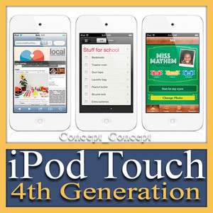 APPLE IPOD TOUCH 4TH GENERATION 8 GB WHITE LATEST MODEL 8GB WITH 