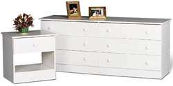 NEW 5 Drawer Dresser Chest / Bedroom Furniture   White  