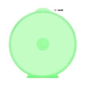  400 Green Color Round ClamShell CD DVD Case, Clam Shells 