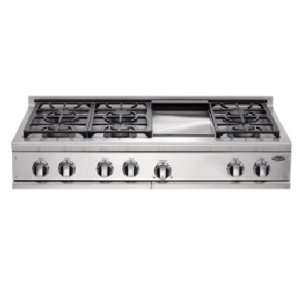  DCS 48 6 Burner & Griddle LP Gas Cooktop Appliances