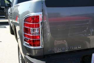 Chrome Tail Light Covers Bezels 2007 2011 Silverado  