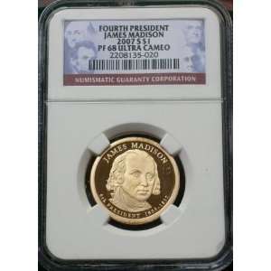  2007 Proof Presidential Dollar pf68 by Hobbits Us Coin 