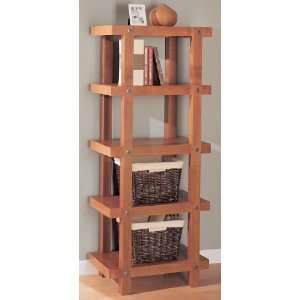    Organize It All Robust 5 Tier Bookcase Shelf