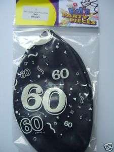 10 Party Balloons   SEXY 60   (60th Birthday){AA}  