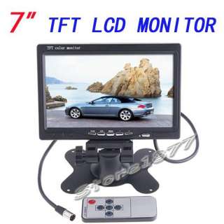 New 7 PILLOW TFT LCD Color Car Monitor DVD VCR S855  