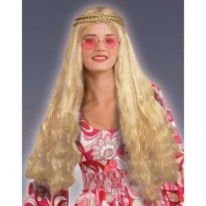   Forum Retro 60s 70s Hippie Costume Long Blonde Braid Wig Toys & Games
