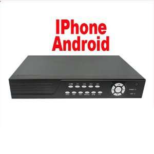 Professional 4 Channel DVR, iPhone, Android, and VGA support, Real 