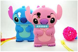   Pink 3D Stitch Silicone Cover Case for Samsung Galaxy Ace S5830  