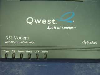 Qwest Actiontec DSL Modem w/ Wireless Gateway GT701 WG  