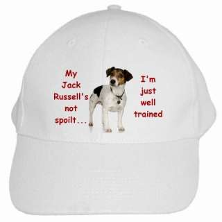 make a jack russell statement our adjustable white caps are