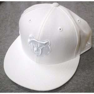   Grizzlies White Fitted Adidas Hat Size 7 5/8