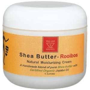 African Red Tea Shea Butter, Rooibos Moisturizing Cream, 4 Ounce Jar 