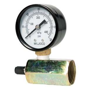  Air Test Pressure Gauge, Brass Wetted Parts, 2 Dial, 0 30 psi Range 