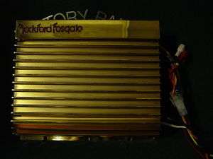 GOLD ROCKFORD FOSGATE 150 CAR Amplifier OLD SCHOOL  