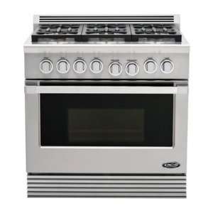   Professional 36 In. Stainless Steel Freestanding Pro Style Gas Range
