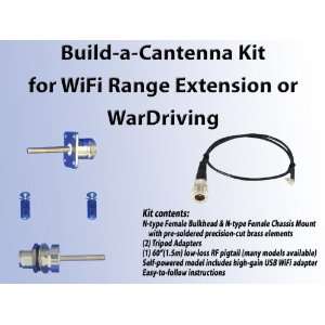  Build a Cantenna Kit for 2.4GHz WiFi Range Extension or 