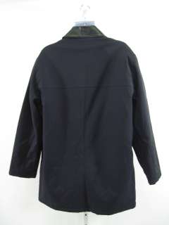 ANDREW MARC Mens Black Clasp Front Jacket Coat Size L  