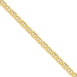  14k 7mm Flat Anchor Chain Jewelry