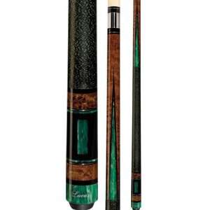 Antique Stained Lucasi Luminous Emerald 58 Two Piece Pool Cue (20 oz 