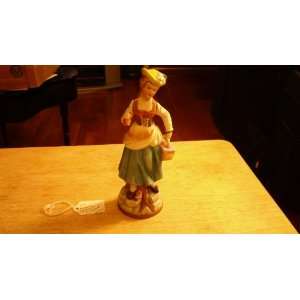  Bisque Porcelain Lady Figurine