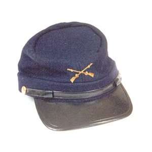   Civil War Kepi Union Army Wool Hat Blue Lined US North Toys & Games