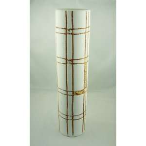  Art Deco White Color Style Plaster Vase Sculpture A15 1 