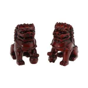 Foo (Fu) Dogs Statues Chinese Guardian Lion Statue 4 Inches Tall 