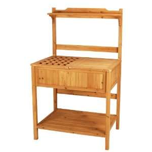  Astonica 50140823 Wooden Gardening Bench Work Area Table 