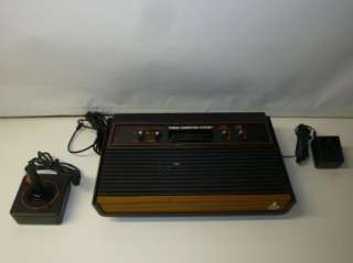 Vintage Atari 2600 System WoodGrain Console  