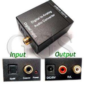   Coaxial RCA Toslink Signal to Analog Audio Converter Adapter VC020